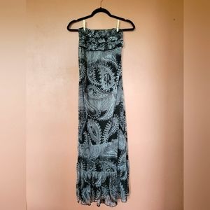 Strapless maxi dress, size Small